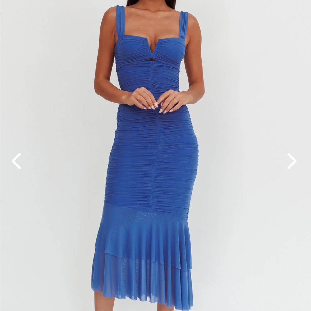 Selfie Leslie Nadia Ruched Maxi Dress